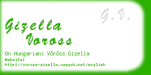 gizella voross business card